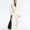 Giacca lunga utility con cintura in twill Giacca lunga utility con cintura in twill