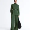 Giacca lunga utility con cintura in twill Giacca lunga utility con cintura in twill