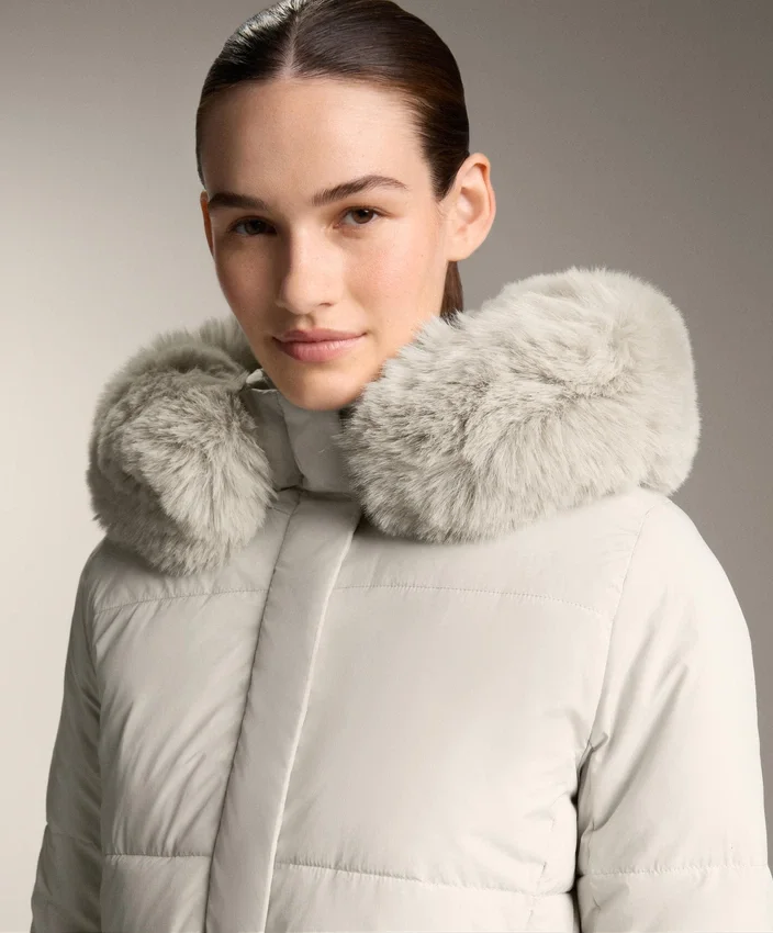Giacca midi imbottita in Primaloft® idrorepellente Giacca midi imbottita in Primaloft® idrorepellente