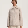 Giacca oversize in finta pelle di montoni Giacca oversize in finta pelle di montoni
