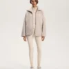 Giacca oversize in finta pelle di montoni Giacca oversize in finta pelle di montoni