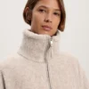 Giacca oversize in finta pelle di montoni Giacca oversize in finta pelle di montoni