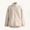 Giacca oversize in finta pelle di montoni Giacca oversize in finta pelle di montoni