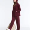 Giacca oversize in piqué di cotone con cappuccio Giacca oversize in piqué di cotone con cappuccio