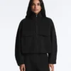 Giacca squadrata effetto neoprene