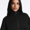 Giacca squadrata effetto neoprene