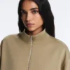 Giacca squadrata effetto neoprene