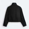 Giacca squadrata effetto neoprene