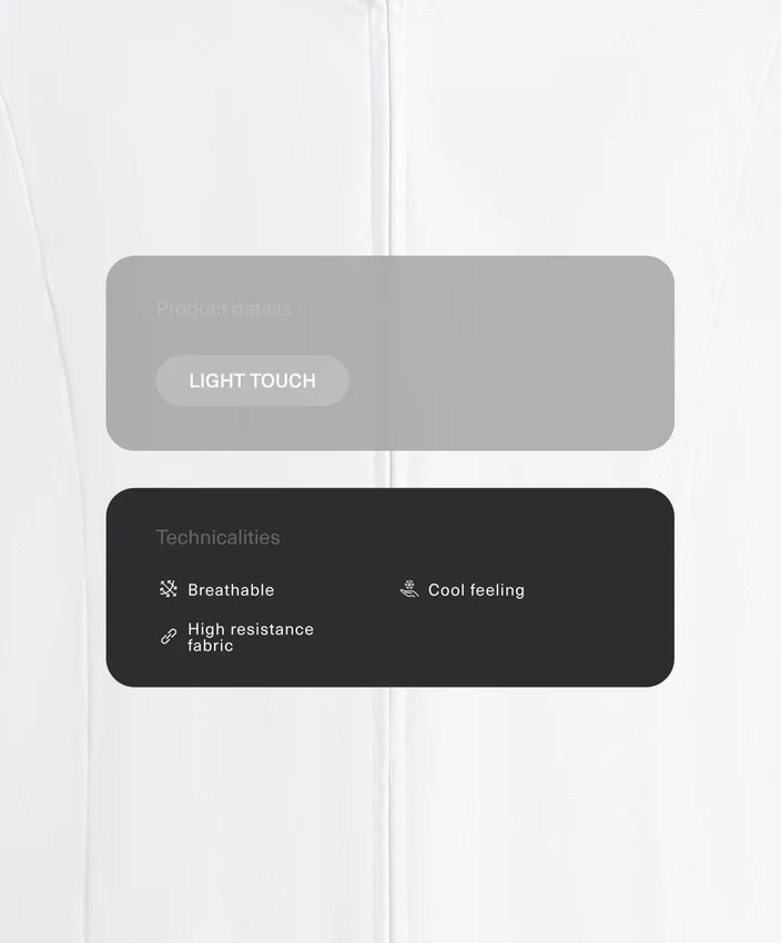 Giacca tecnica corta e Light Touch Giacca tecnica corta e Light Touch