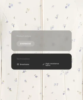 Giacca tecnica Evermove con stampa floreale