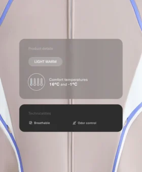 Giacca tecnica leggera e calda a contrasto