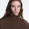 Giacca utility corta in piqué con cintura