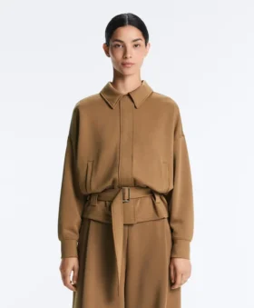 Giacca utility in twill con cintura Giacca utility in twill con cintura