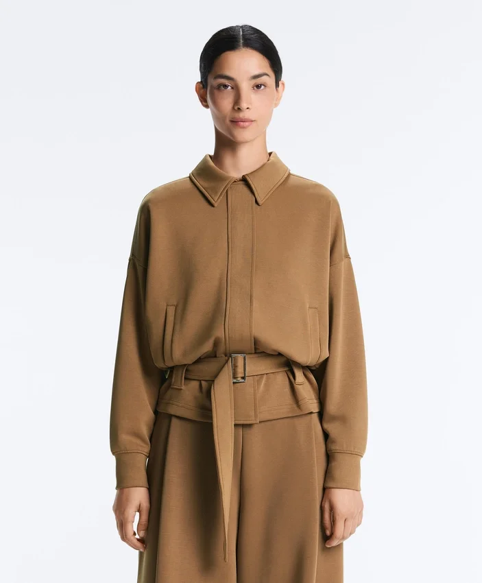Giacca utility in twill con cintura Giacca utility in twill con cintura