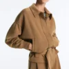 Giacca utility in twill con cintura Giacca utility in twill con cintura