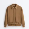 Giacca utility in twill con cintura Giacca utility in twill con cintura