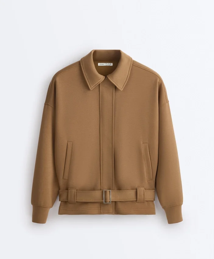 Giacca utility in twill con cintura Giacca utility in twill con cintura