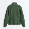 Giacca utility in twill con cintura