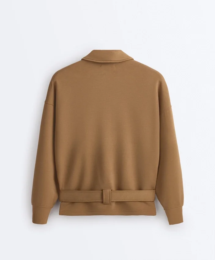 Giacca utility in twill con cintura Giacca utility in twill con cintura