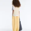 Gilet a maglia intrecciata con scollo rotondo