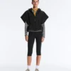 Gilet imbottito con cappuccio