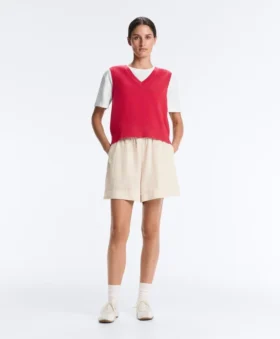 Gilet in maglia con scollo a V