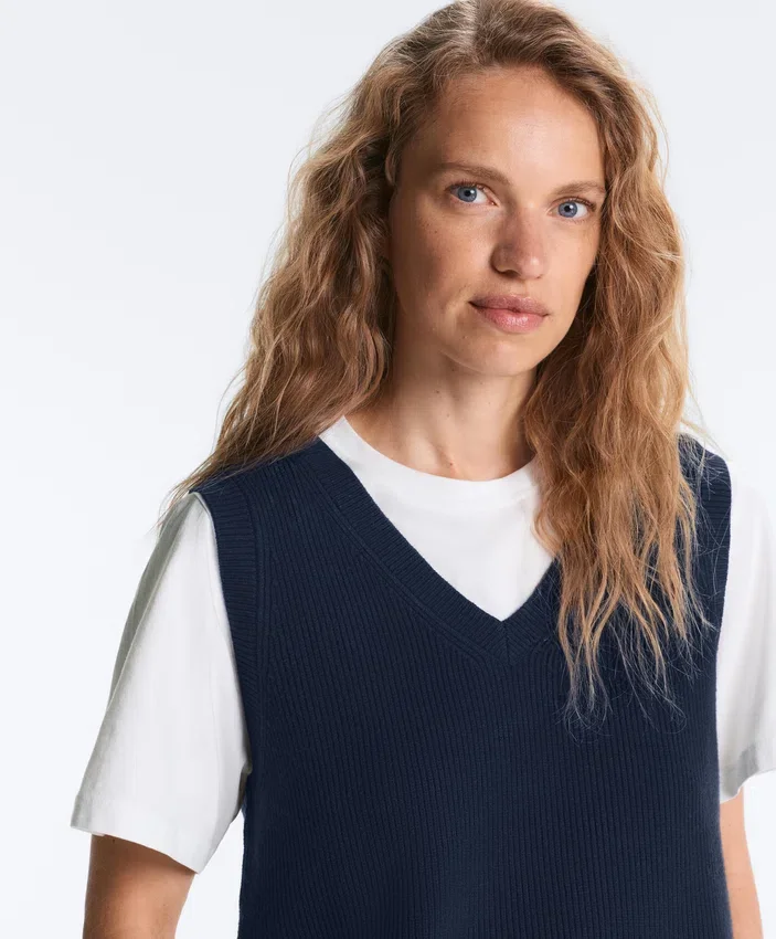 Gilet in maglia con scollo a V Gilet in maglia con scollo a V