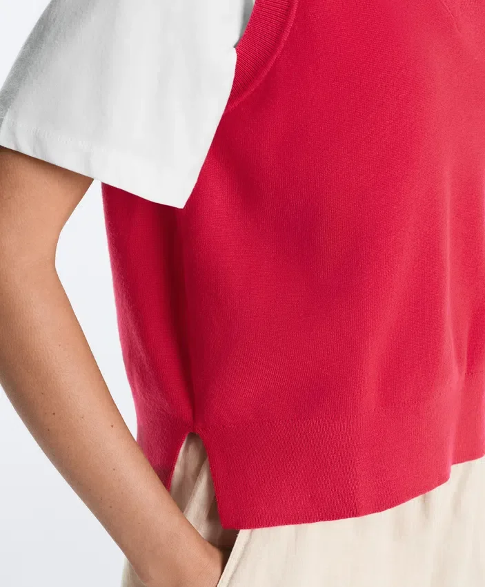 Gilet in maglia con scollo a V Gilet in maglia con scollo a V