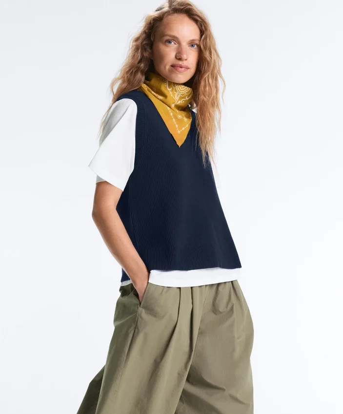 Gilet in maglia con scollo a V Gilet in maglia con scollo a V