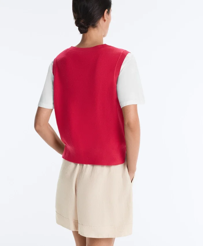 Gilet in maglia con scollo a V Gilet in maglia con scollo a V