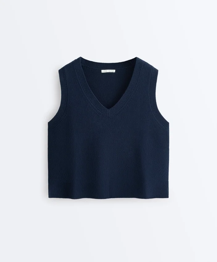 Gilet in maglia con scollo a V Gilet in maglia con scollo a V
