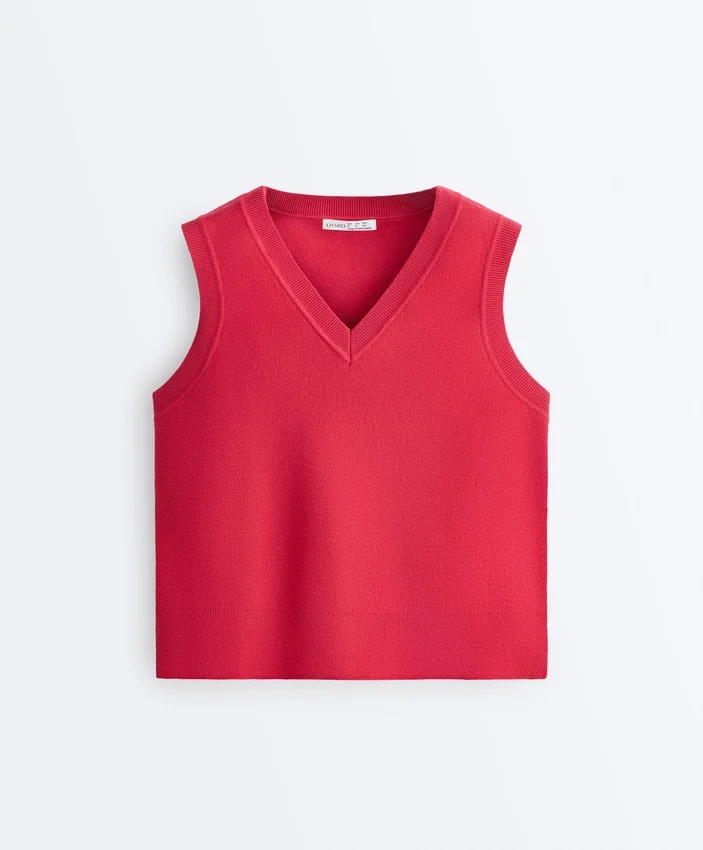 Gilet in maglia con scollo a V Gilet in maglia con scollo a V