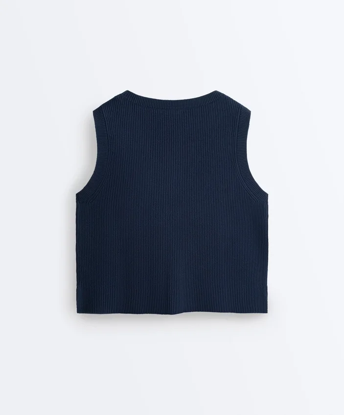 Gilet in maglia con scollo a V Gilet in maglia con scollo a V