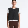 Gilet in nylon imbottito leggero