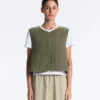 Gilet in nylon imbottito leggero