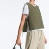 Gilet in nylon imbottito leggero