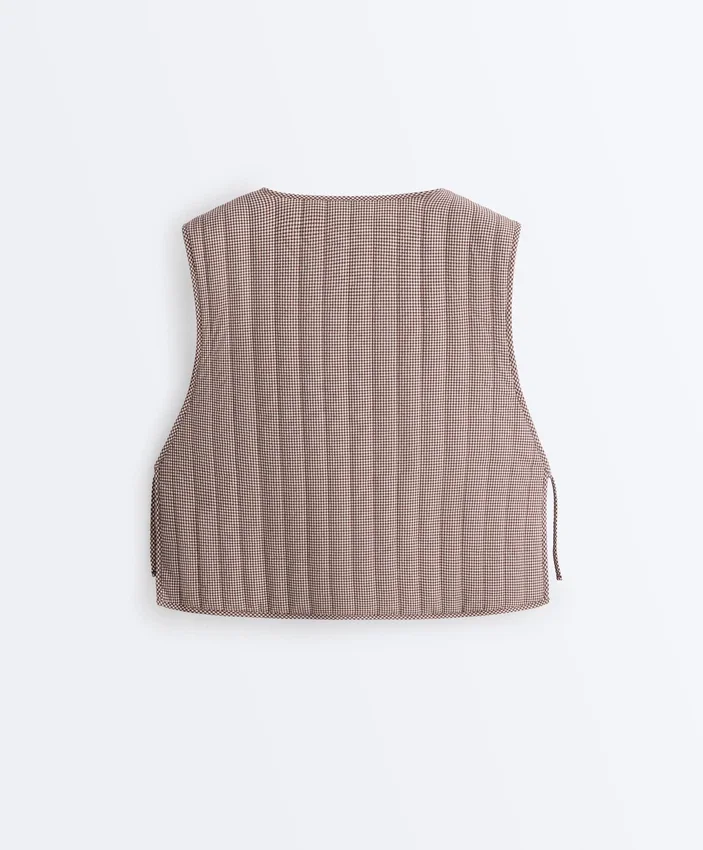 Gilet trapuntato a quadretti Gilet trapuntato a quadretti