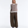 Gilet trapuntato a quadretti Gilet trapuntato a quadretti