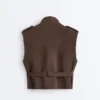 Gilet utility in piqué con cintura in cotone Gilet utility in piqué con cintura in cotone