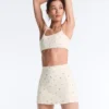 Gonna corta a vita alta con stampa floreale Evermove Gonna corta a vita alta con stampa floreale Evermove