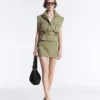 Gonne di panno con tasche in cotone