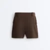 Gonne di panno con tasche in cotone