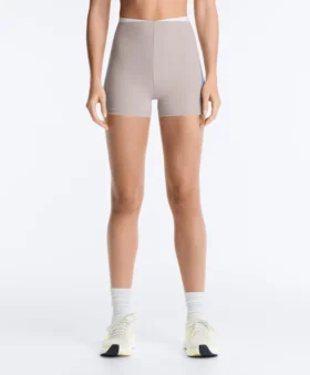 Hot pants a vita alta Compressive da 10 cm a contrasto