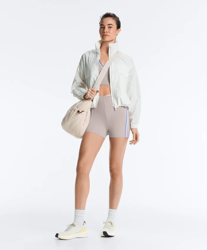 Hot pants a vita alta Compressive da 10 cm a contrasto Hot pants a vita alta Compressive da 10 cm a contrasto