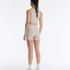 Hot pants a vita alta Compressive da 10 cm a contrasto Hot pants a vita alta Compressive da 10 cm a contrasto
