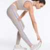 Leggings a vita alta Compressive con contrasto, lunghi fino alla caviglia