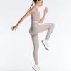 Leggings a vita alta Compressive con contrasto, lunghi fino alla caviglia