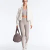 Leggings a vita alta Compressive con contrasto, lunghi fino alla caviglia