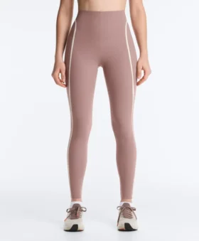 Leggings a vita alta, Compressive, con Core Control e lunghezza alla caviglia, con dettagli a contrasto