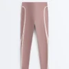 Leggings a vita alta, Compressive, con Core Control e lunghezza alla caviglia, con dettagli a contrasto Leggings a vita alta, Compressive, con Core Control e lunghezza alla caviglia, con dettagli a contrasto